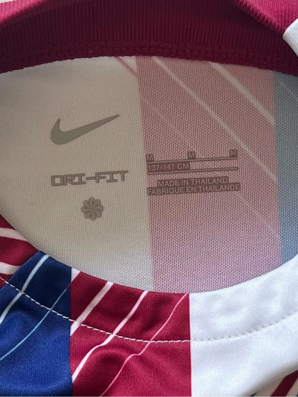 Nike Kids' Maroon, Blue & White FC Barcelona Stripe Jersey with Sponsor Logo